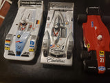 3 x Pro Custom Painted Vacuum Body Metal Chassis, 1:32 scale Slot Cars