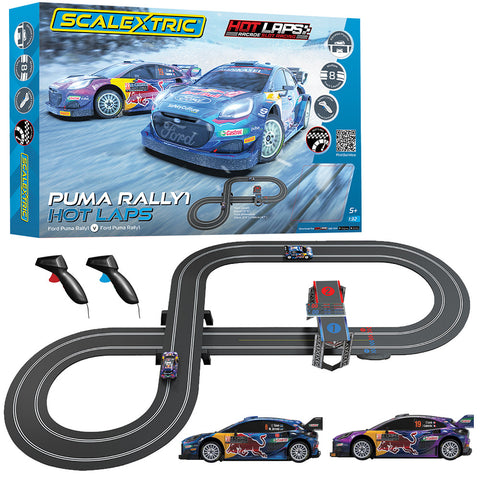 new 2024 Scalextric Red Bull Puma WRC Hot Laps Race Set C1452M