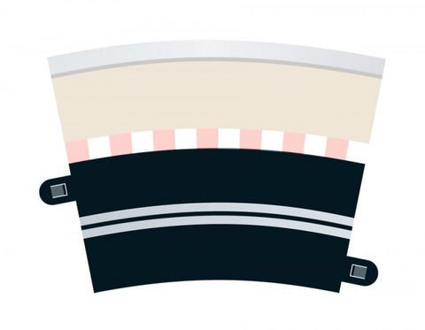Single Lane Radius 3 Curve 22.5° x 4 C7017