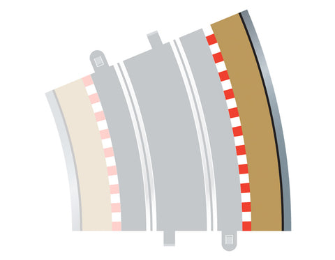 Radius 4 Curve Outer Borders & Barriers 22.5 degree x 4